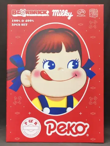 메디콤토이 베어브릭 포터 페코짱 3PCS 세트 100+400%