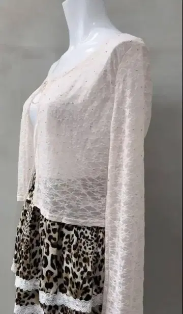 kitty 가디건 핑크 비쥬