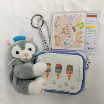 도쿄디즈니씨 파우치(봉제 인형 포함) 더피 앤 프렌즈 젤라토니/치즈!