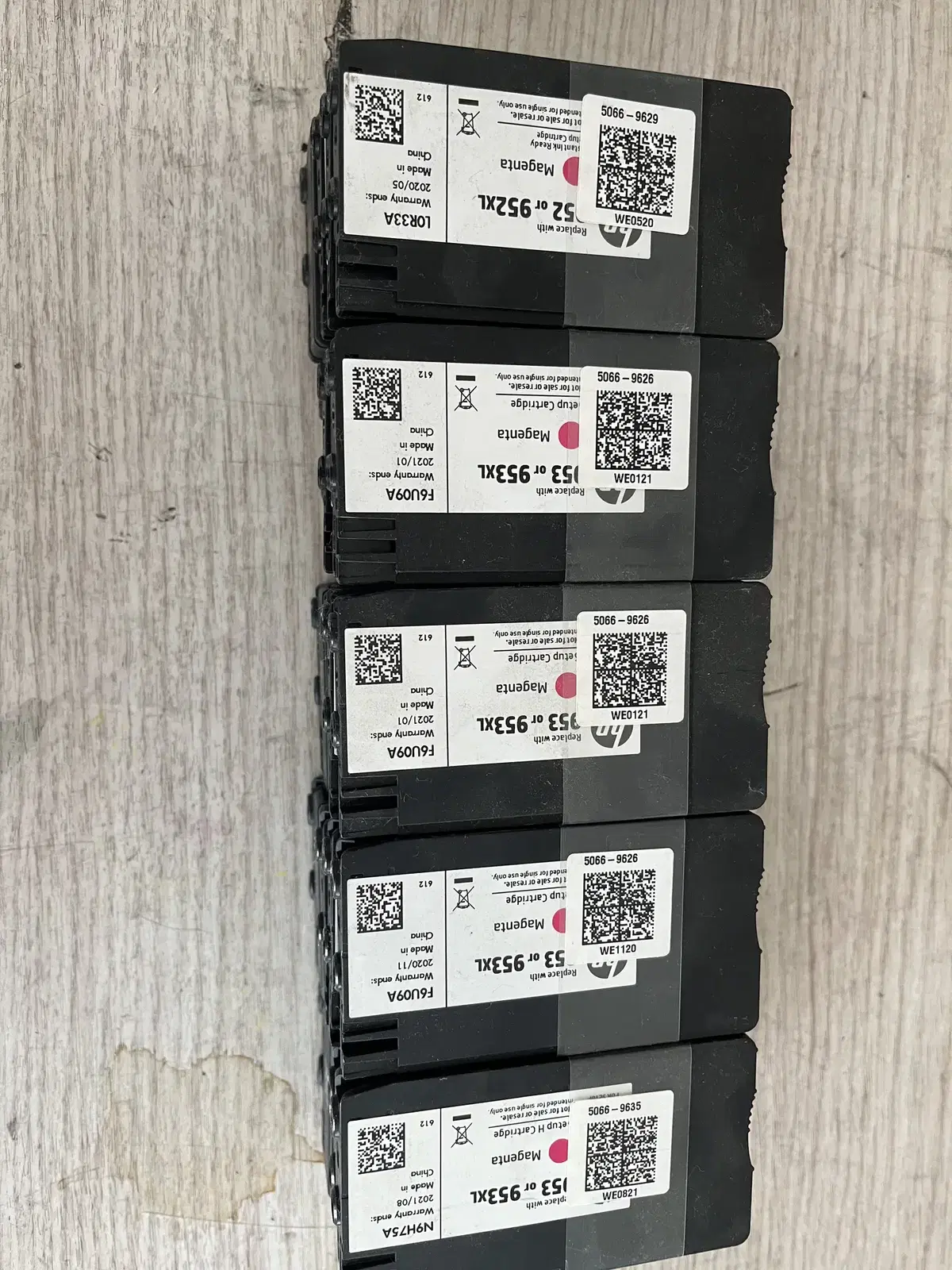 HP 잉크 953 번들잉크입니다.(5개)
