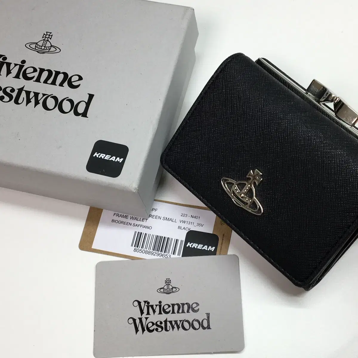 Bibi Westwood Saffiano frame vahn wallet
