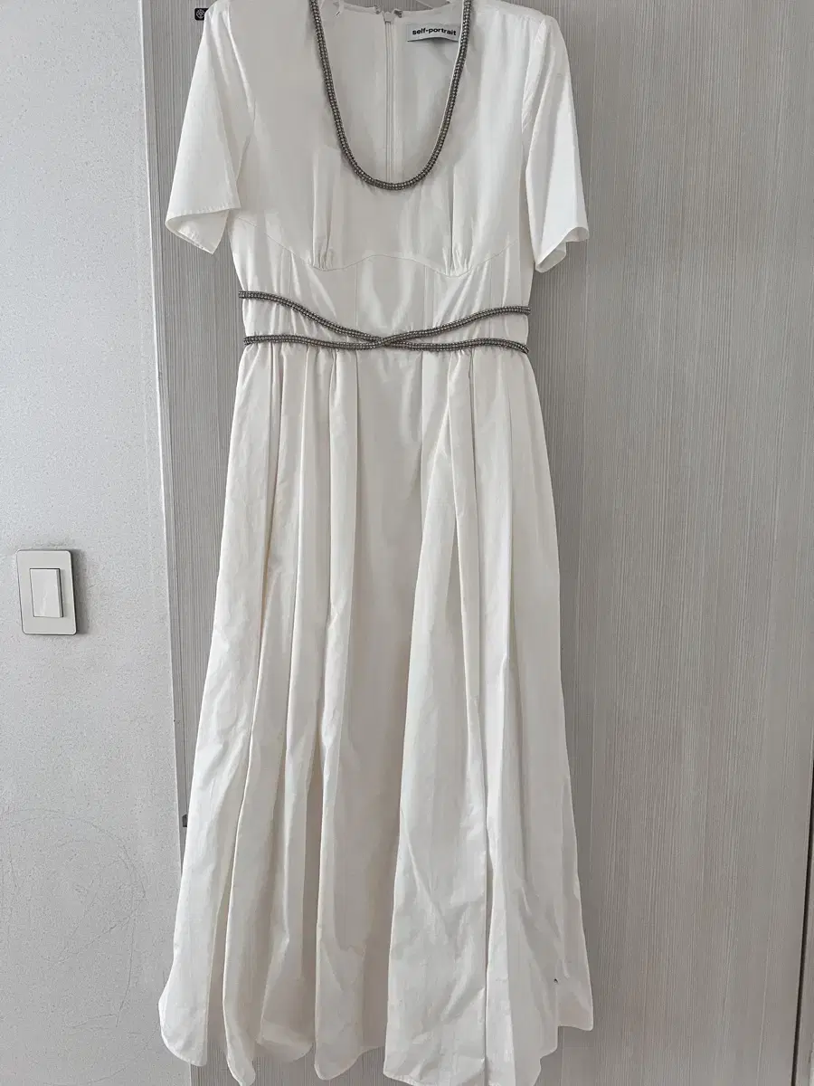 Self-portrait long dress White dress
