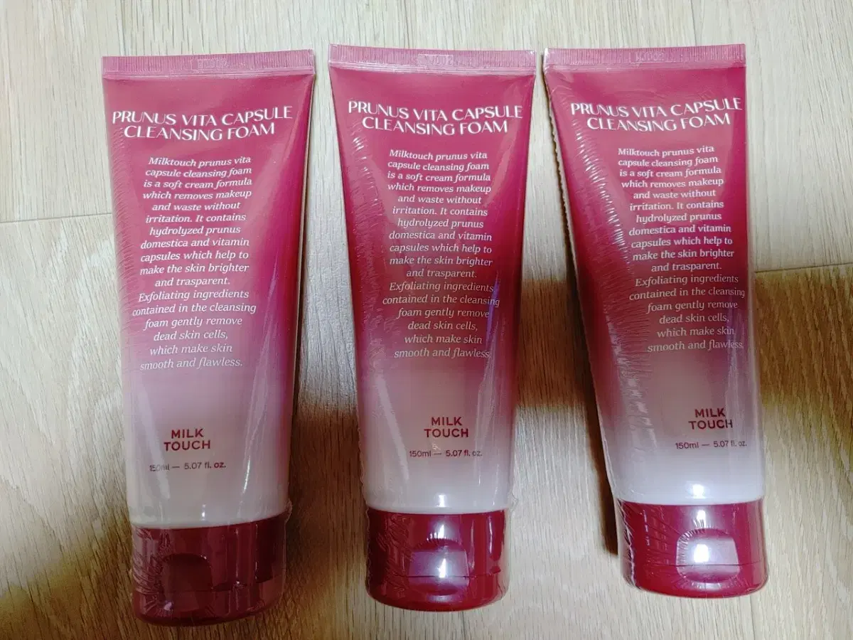 Milk Touch Western Plum Vita Capsule Cleansing Foam 150ml Pore Whitening