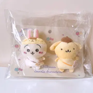 치이카와 (먼작귀) 토끼 산리오 폼폼푸딩 페어 브로치