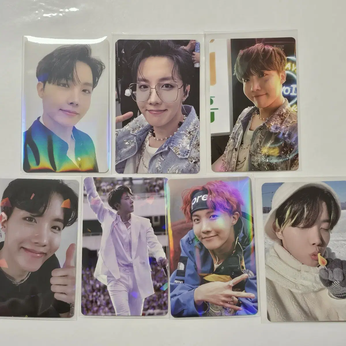 방탄 dvd 제이홉 포카 7장 일괄 판매/메모리즈,맵솔온,럽셀 유럽 서울