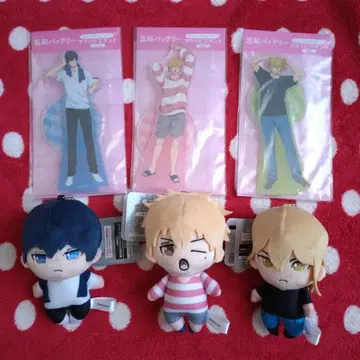 망각 배터리 모닝 루틴 아크릴 스탠드 봉제 인형 마스코트