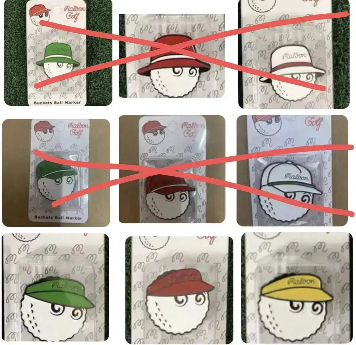 새상품 말본 골프 볼마커 모자에낄수o 골프용품