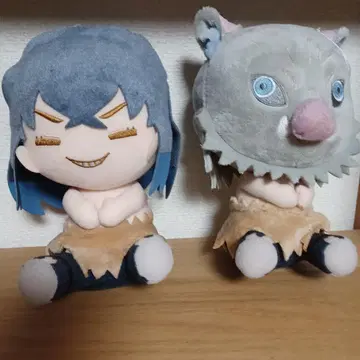귀멸의 칼날 큰 봉제 인형 하시비라 이노스케 세트 판매
