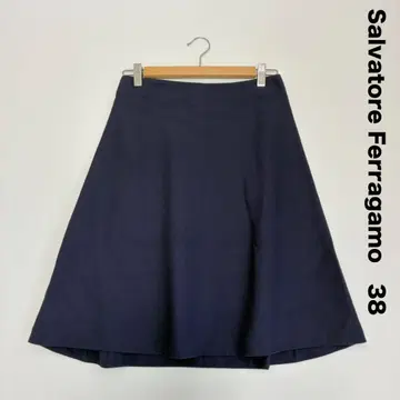 Salvatore Ferragamo 페라가모 코튼 플레어 스커트 38