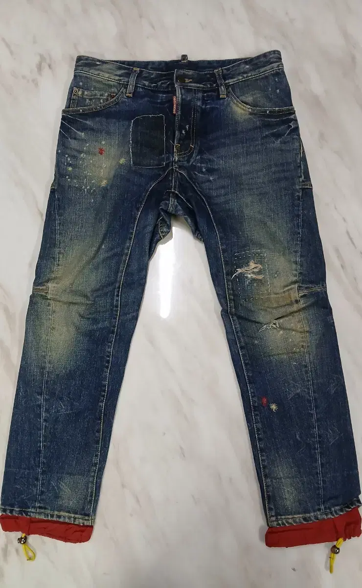 디스퀘어드2 남성용 데님 청바지 46 30~31 인치 (발망 바지)