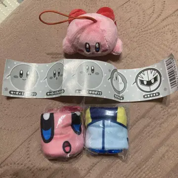 별의 커비 3개 세트 마스코트 파우치 가챠 인형뽑기 경품 미사용 새상품