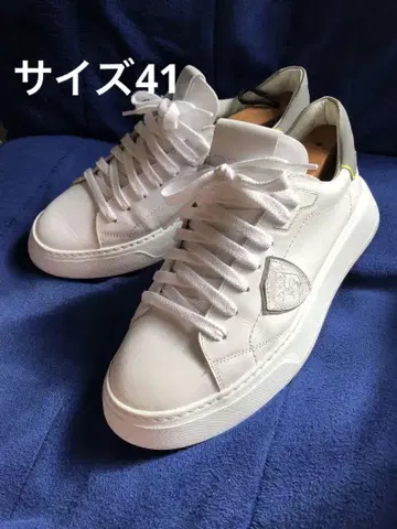 새상품급 PHILIPPE MODEL 스니커즈 사이즈 41 화이트