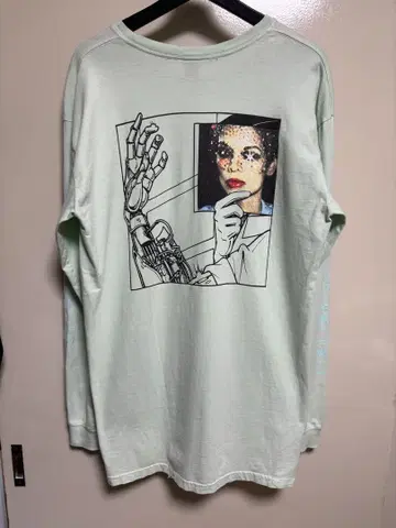BRAIN DEAD 롱 티셔츠 롱 티 긴팔 티셔츠
