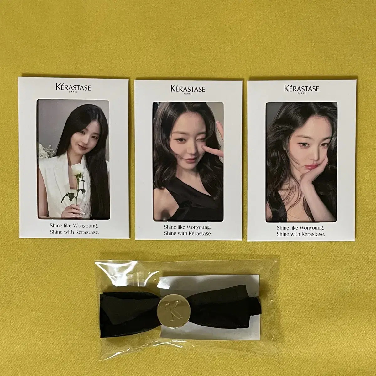 케라스타즈 아이브 장원영 포토카드 + 리본핀