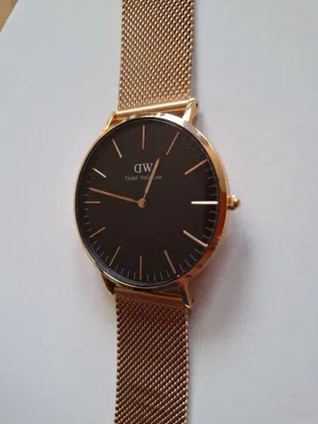 다니엘 웰링턴 36mm 로즈 골드 메쉬 벨트 즉시 구매 가능