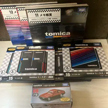 토미카 제일복권 P상 08 도요타 세리카 xx와 메모장 + 코스터 세트