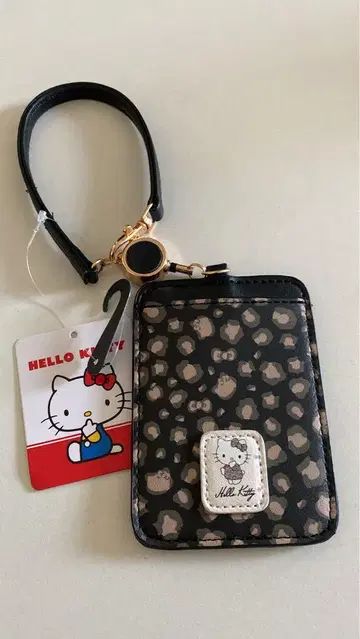 키티 헬로키티 산리오 레오파드 무늬 패스 케이스 카드 케이스