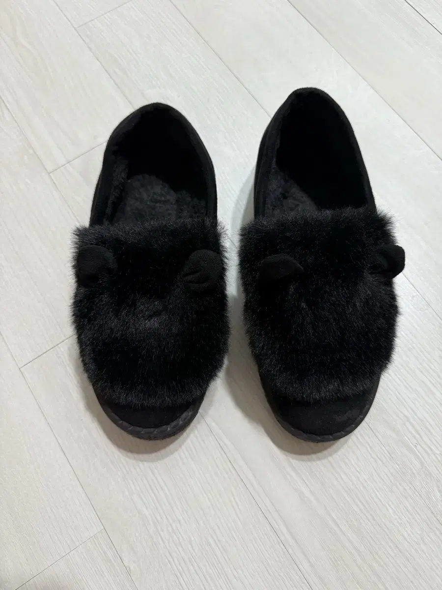 털 슬리퍼 신발