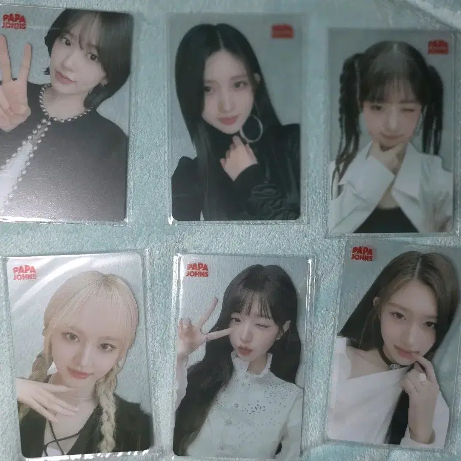 아이브 파파존스 포카5종+키링 일괄판매