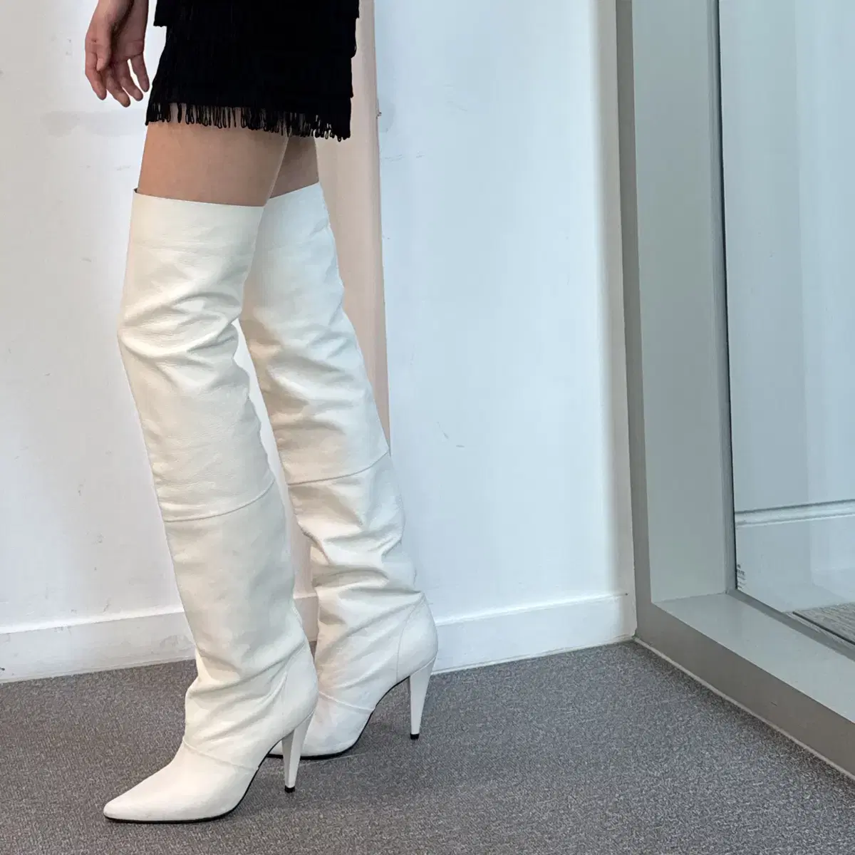 Iro White Long Boots 39