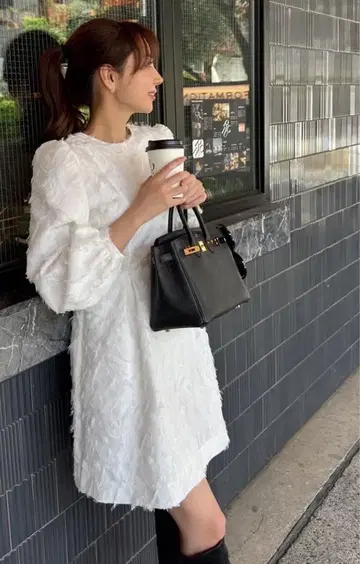 ludicrum 식물 자카드 드레스