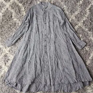 haddow 리넨 체크 원피스