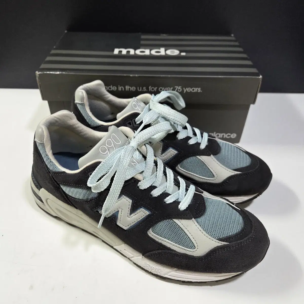 뉴발란스 / 990v2 KITH 키쓰 스틸 블루 / 275
