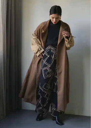 KnuthMart 3way 독특한 트렌치코트/브라운