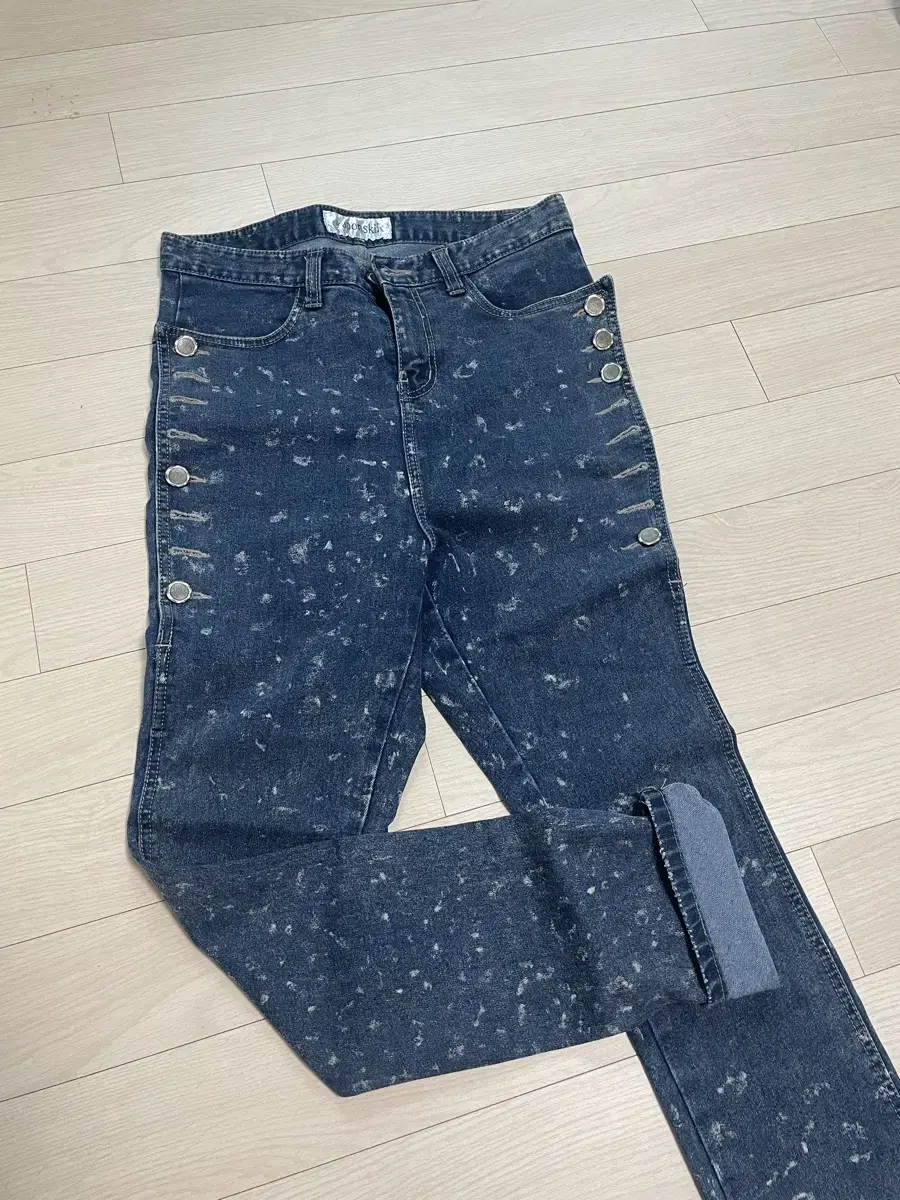 야폰스키 배기 데님 팬츠 아미팬츠 청바지