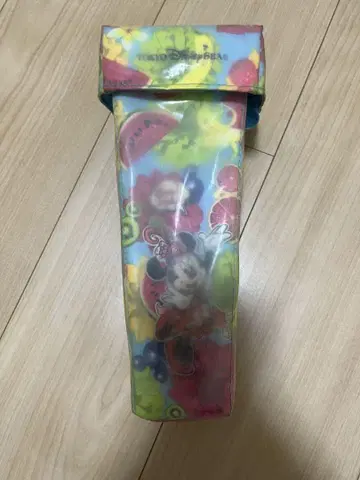 미키마우스 후르츠 디자인 팝콘 통 케이스
