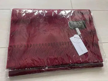 캐시미어 100% 머플러 레드 계열 택 포함 미사용 새상품
