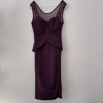 ASOS 구조화된 마룬 원피스 원피스 드레스