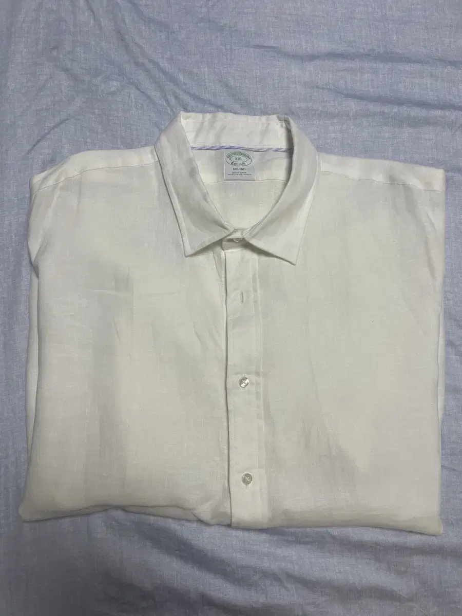 [2XL] Brooks Brothers Linen Shirt - White