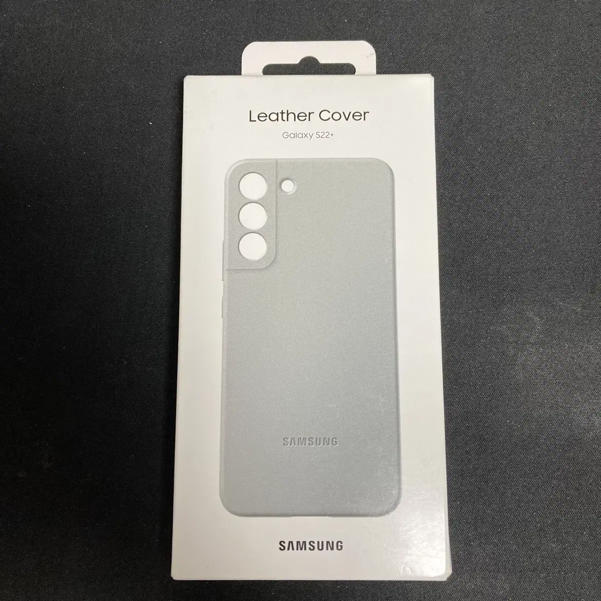 Samsung Galaxy S22+ Genuine Leather Case Light Gray Color for Sale.