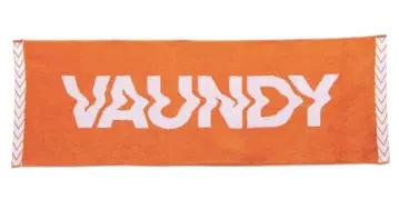 VAUNDY FUSION 로고 자카드 타월 오렌지 바운디