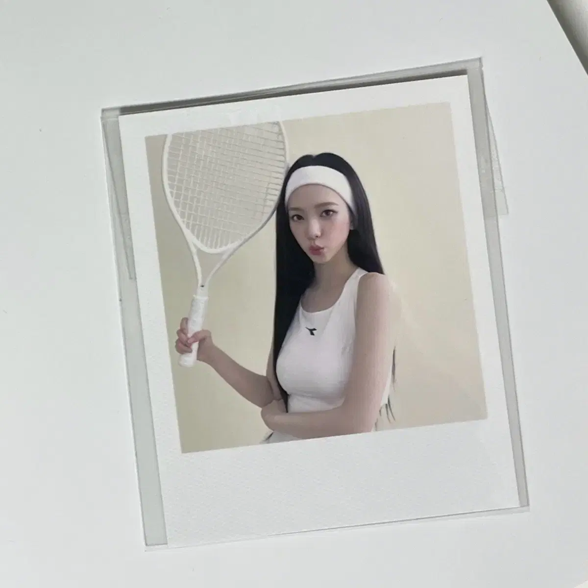 에스파 카리나 포카 시즌그리팅 시그 미개봉 폴라로이드 양도