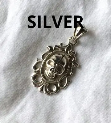 빈티지 스컬 실버 목걸이 SILVER 참 해골