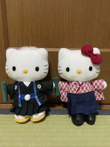 헬로키티 봉제 인형 졸업식 정장 세트
