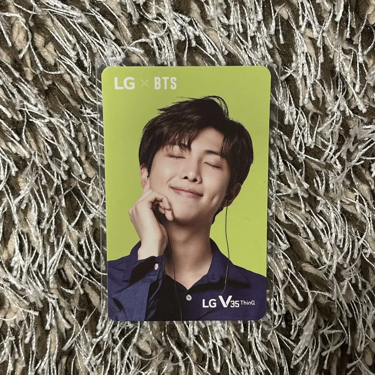 BTS 방탄 한정판 LG RM 남준 포토카드