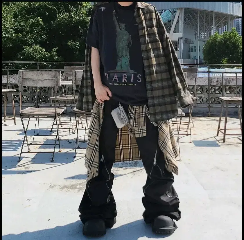 넨스 체크 셔츠 nens 플란넬 긴팔 롱 슬리브 버버리 플라넬 티 베이지