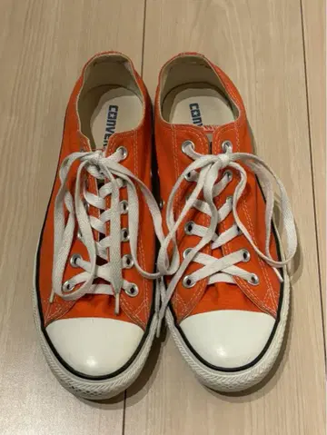 컨버스 26cm 오렌지 로우컷