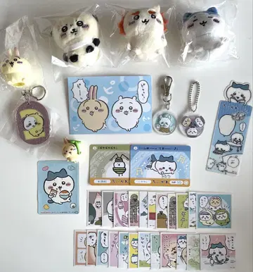 치이카와 (먼작귀) 봉제 인형 씰 여러가지 세트 가챠가챠 묶음 판매