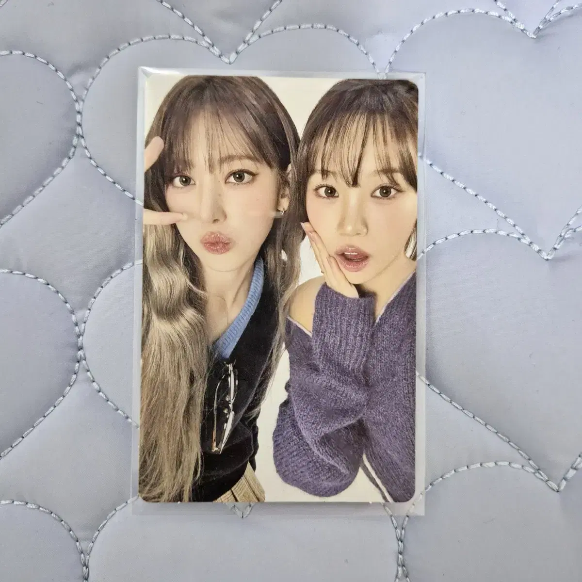 르세라핌 핫 위버스반 앨포 사쿠라 김채원 뿌꾸즈 유닛포카