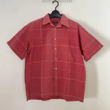 90년대 GANT 코튼 체크 셔츠 선페드 굿 레귤러
