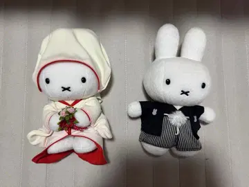 미피 신랑 신부 봉제 인형 웨딩
