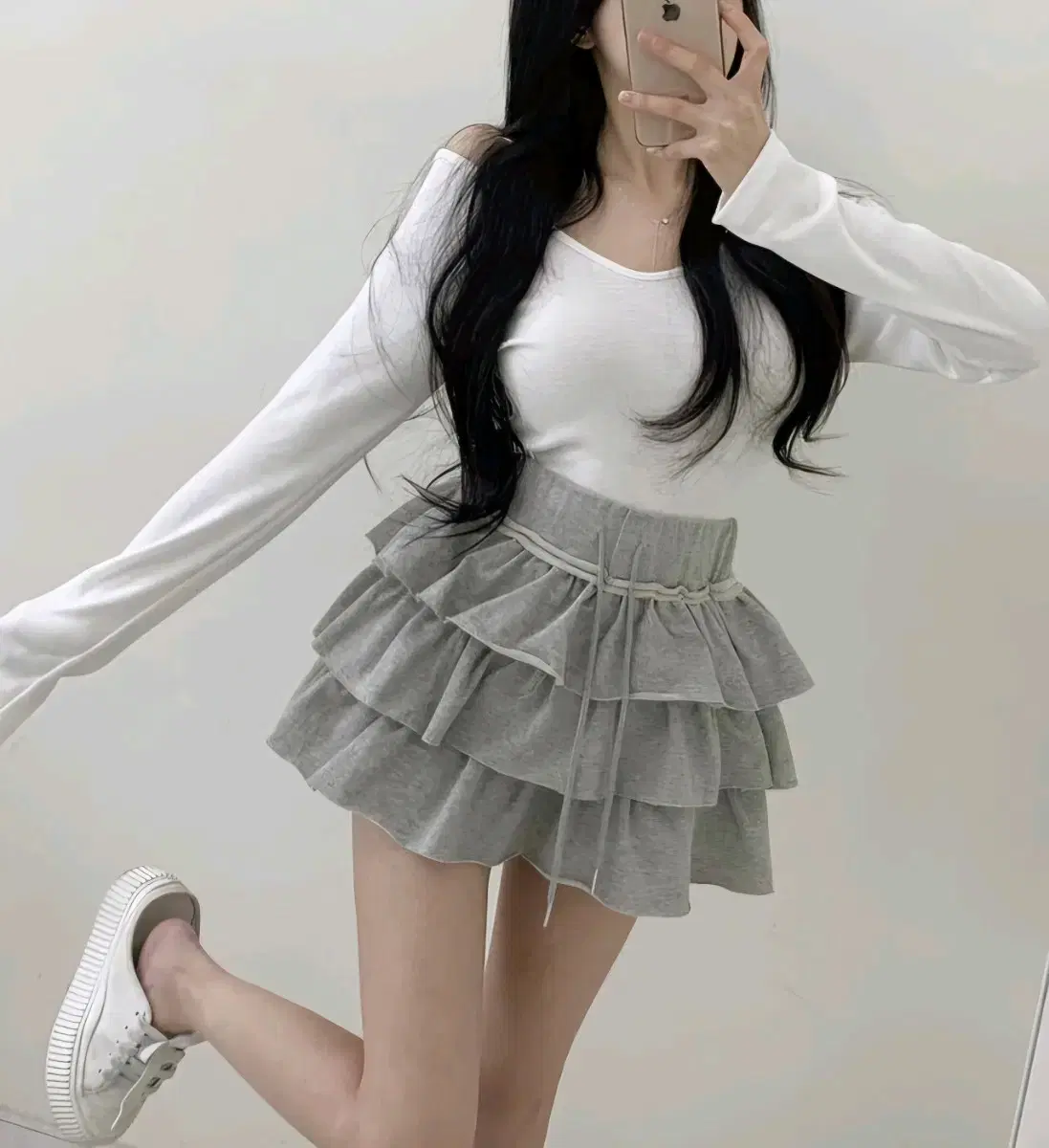 [3컬러] 츄리닝치마 캉캉치마 밴딩치마 치마바지 데일리룩 꾸안꾸 스커트