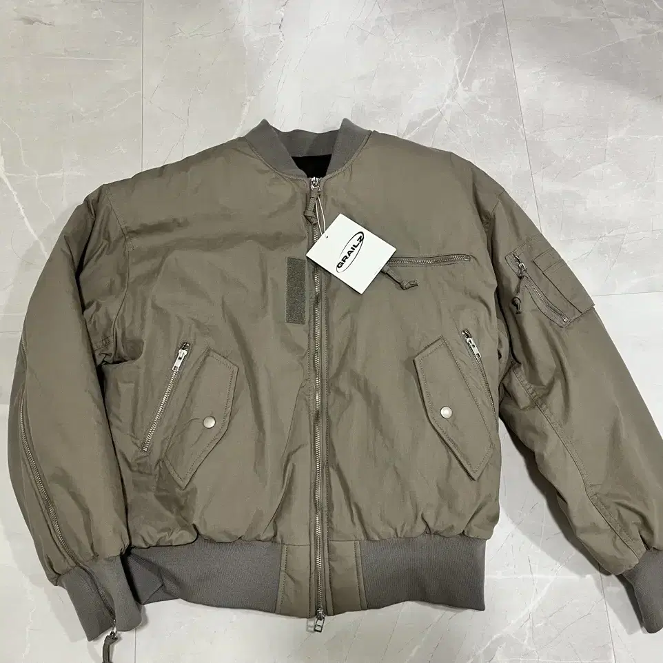 ジャケット・アウター GRAILZ MULTI ZIPPER BOMBER JACKET MULTI ZIPPER BOMBER JACKET [KHAKI] - GRAILZ