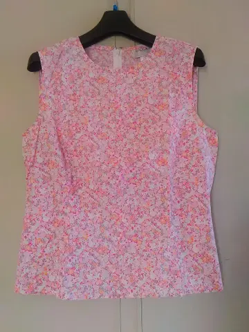 Oscar de la Renta 핑크 슬리브리스 꽃무늬 S사이즈