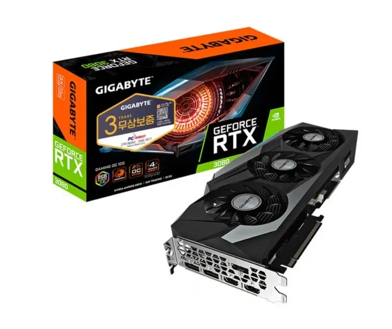 GEFORCE RTX3080 EX GAMER Cleared Land White OC 10G