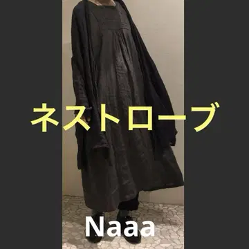 네스트로브 린넨 레이스 천연 염색 원피스
